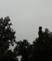 For those who did not recognize - A.S. Pushkin. In front of HC Tekstilshik.